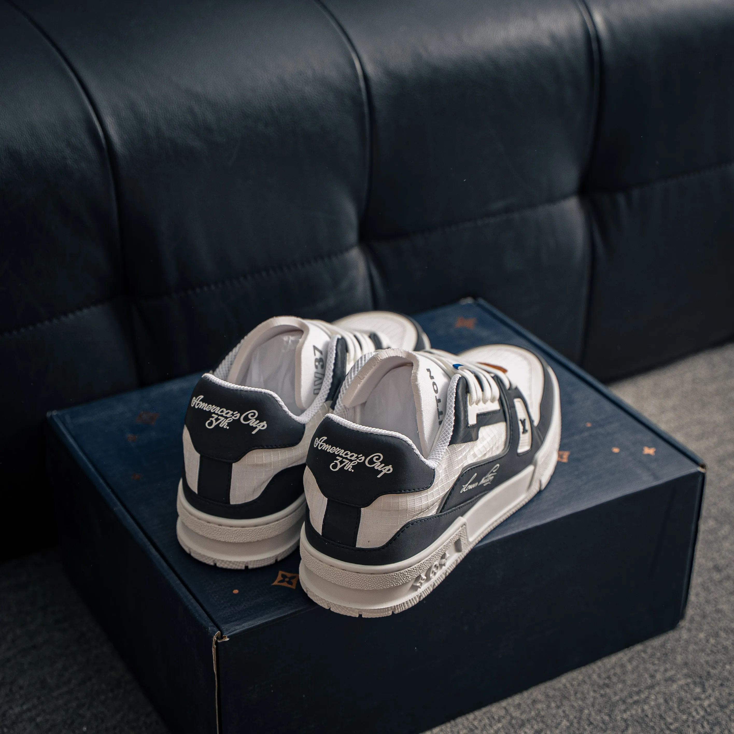 【YS 】 Premium LOUIS VUITTON LV Trainer CUP Mesh Breathable Shoes ✦ ， 37 Series ✦ + Shoes